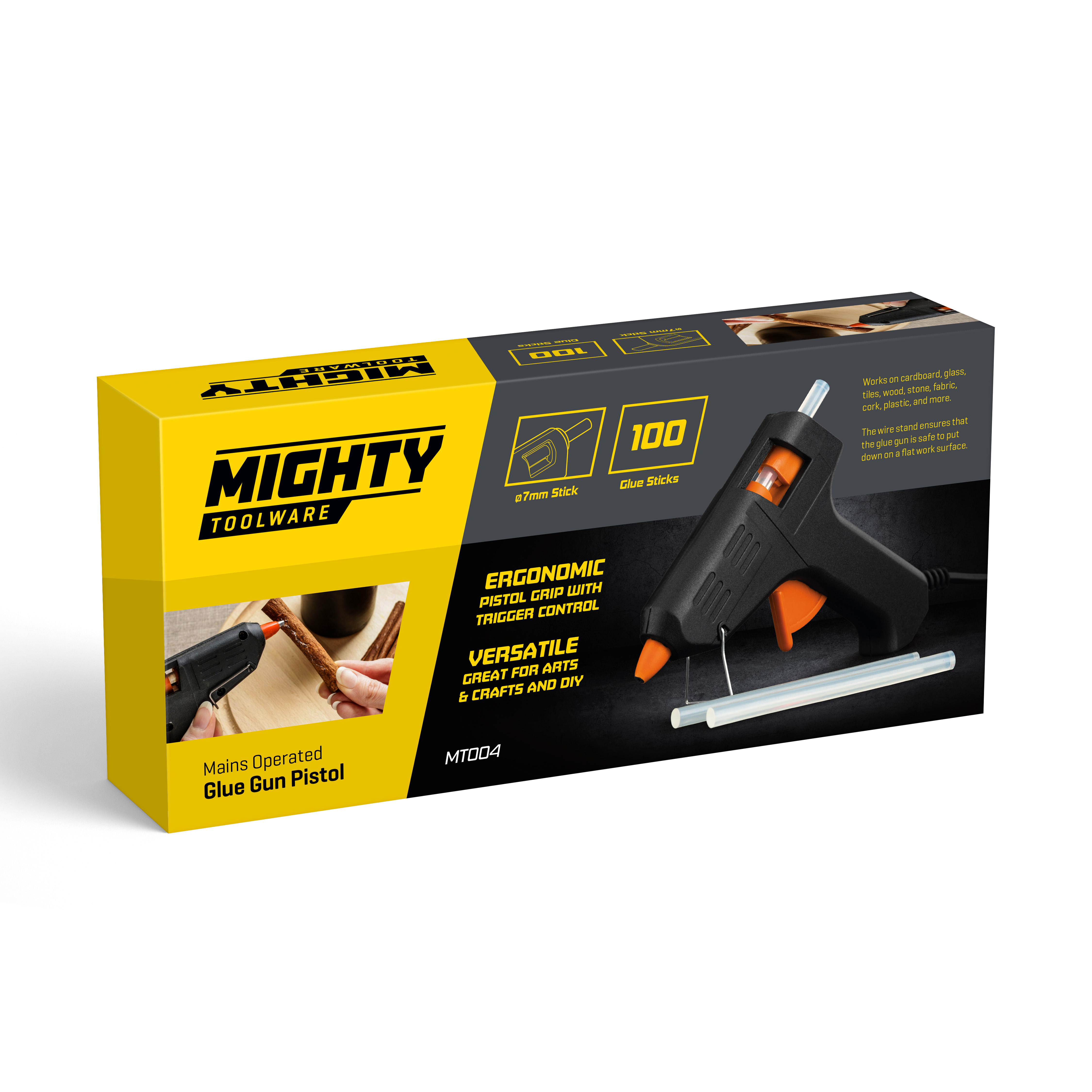 MT Glue Gun with 100 Glue Sticks for Hobby Craft Electronics Super Glue Adhesive 5060534780019